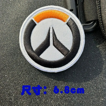 Patch de braço anime Overwatch DVA para cosplay, mochila, aplicação decorativa e vestuário
