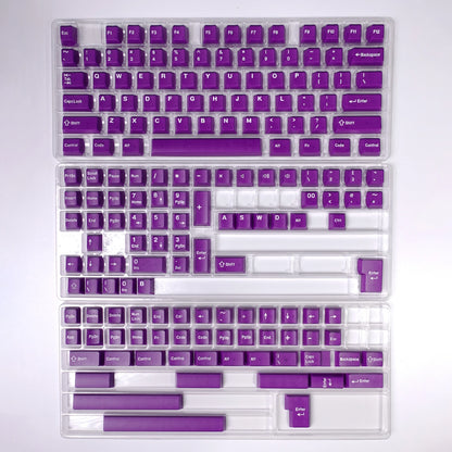 KBDiy 174 Teclas/Conjunto PBT GMK Apollo Keycap Double Shot Minimalista ISO Perfil Cherry para Teclado Mecânico Gaming Keycaps para MX