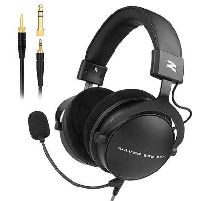 Cuffie da studio TALOMEN W550x – Cuffie monitor DJ professionali cablate over-ear con driver da 50mm e cavo rimovibile