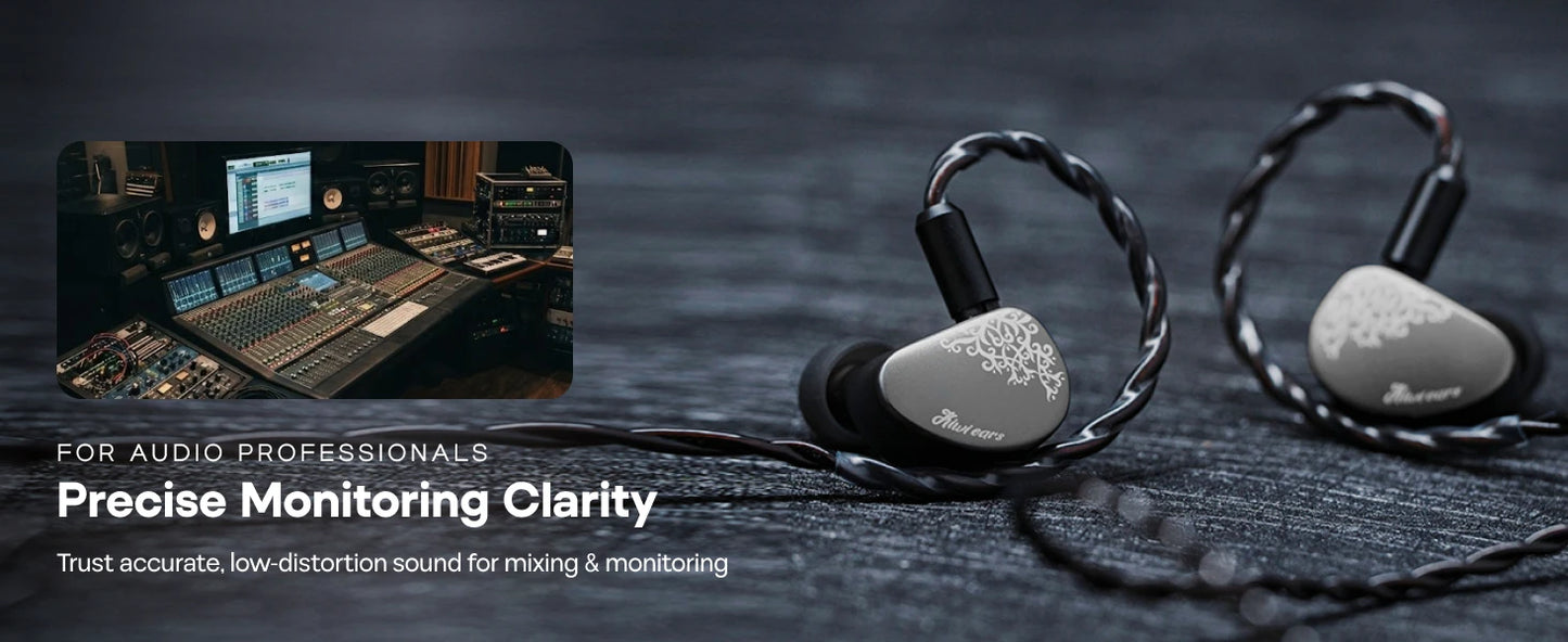Linsoul Kiwi Ears Cadenza II IEM HiFi-Kopfhörer mit 10mm-Titan-Dynamiktreiber, KARS 2.0 und abnehmbarem Kabel