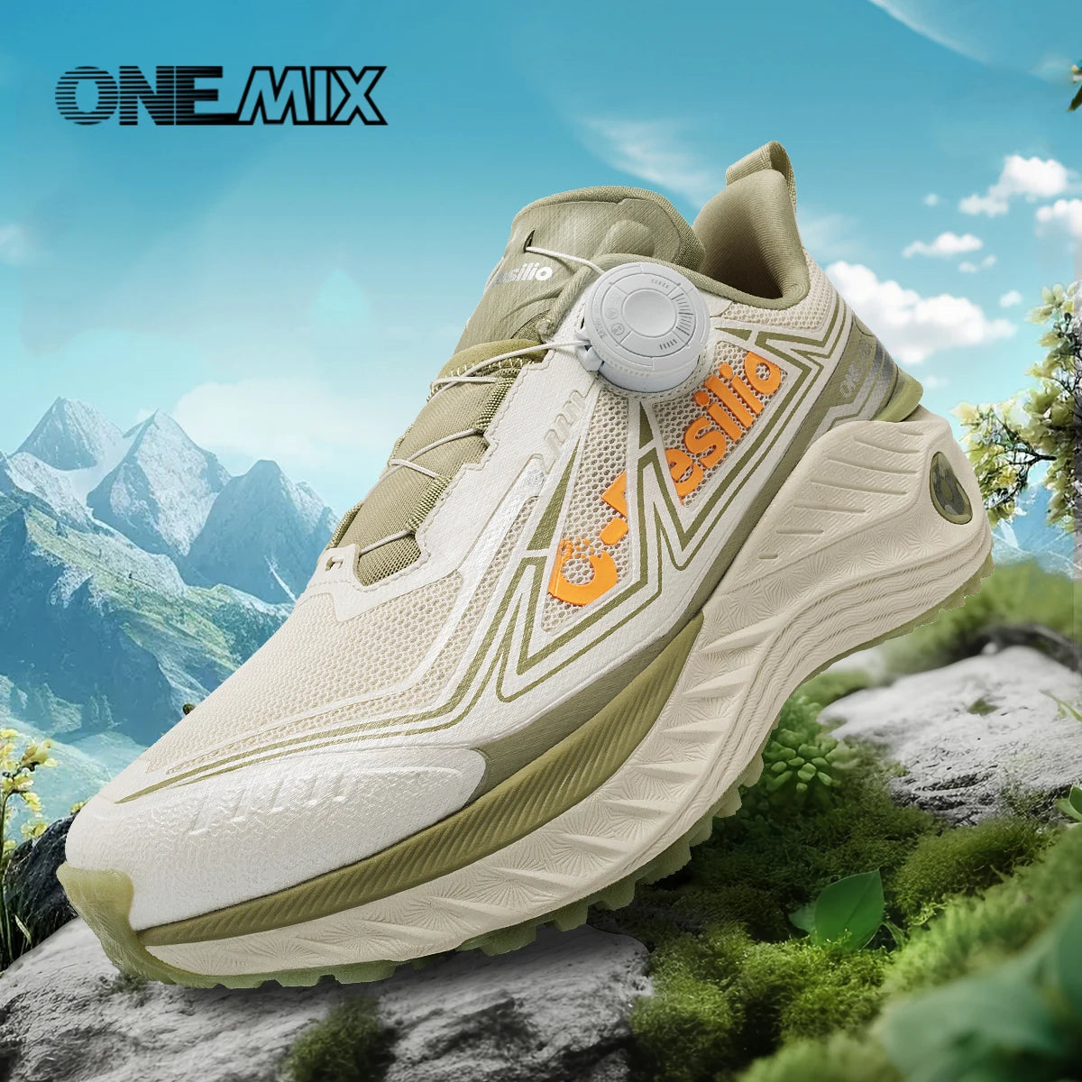 ONEMIX udendørs løbesko til mænd, elastiske trailsko, lette og åndbare sneakers til kvinder, parsko til fritid, vandtætte sko
