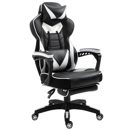 Vinsetto ergonomischer Racing-Stuhl mit verstellbarer Rückenlehne 65X70X118.5-126.5Cm