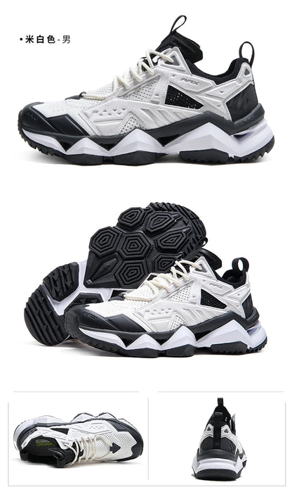 RAX Running Shoes Men&Women Outdoor Sport Shoes Breathable Lightweight Sneakers Air Mesh Upper Anti-slip Natural Rubber Outsole