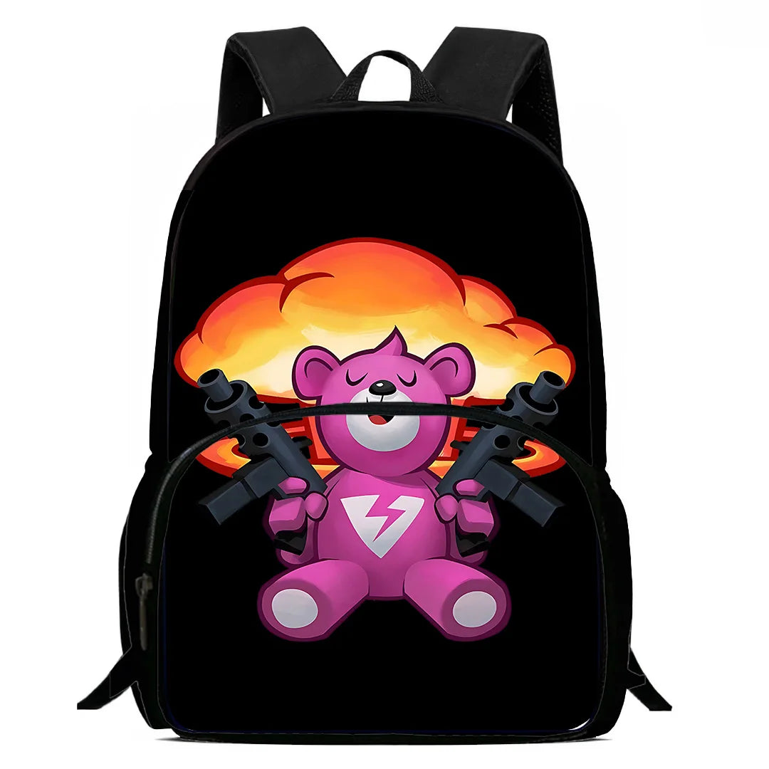Hot Game Design Child Backpacks F-FortniteS Lunch Bag Pencil Case, Pupil Large Capacity School Bags for Boys and Girls, Best Gift
