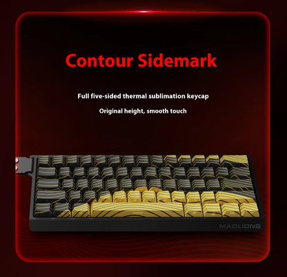 FGG MADLIONS MAD 60/68HE Magnetic Switch Keyboard MADCATZ MAD60 Wired Gaming Keyboard Rapid Trigger Custom Keyboard Office Gift