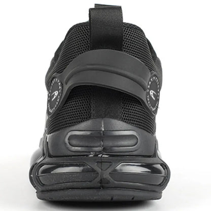 Men Ankle Work Safety Shoes Synthetic Upper Rubber Outsole Anti-Slip Wide Toe Box Anti-impact and Anti-piercing Shoes Men