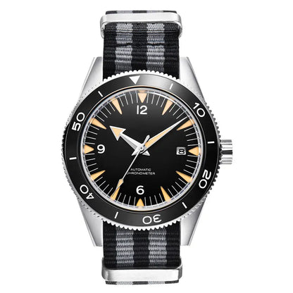 41MM Sapphire Glass 100m Waterproof Japan Automatic Luminous Men's Watch Nylon Strap