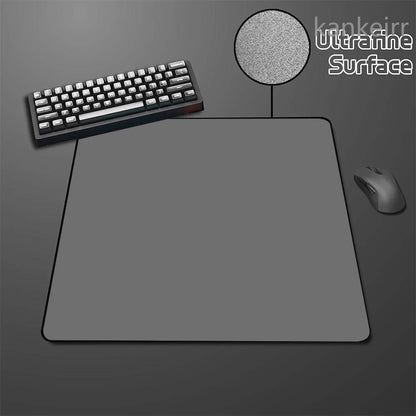 Schwarzes Speed-Mousepad, einfarbig, hochelastisch, rutschfeste Unterseite, Gaming-Mausmatte, Premium-E-Sports-Mousepad, ultrafeine Oberfläche, Deskmat