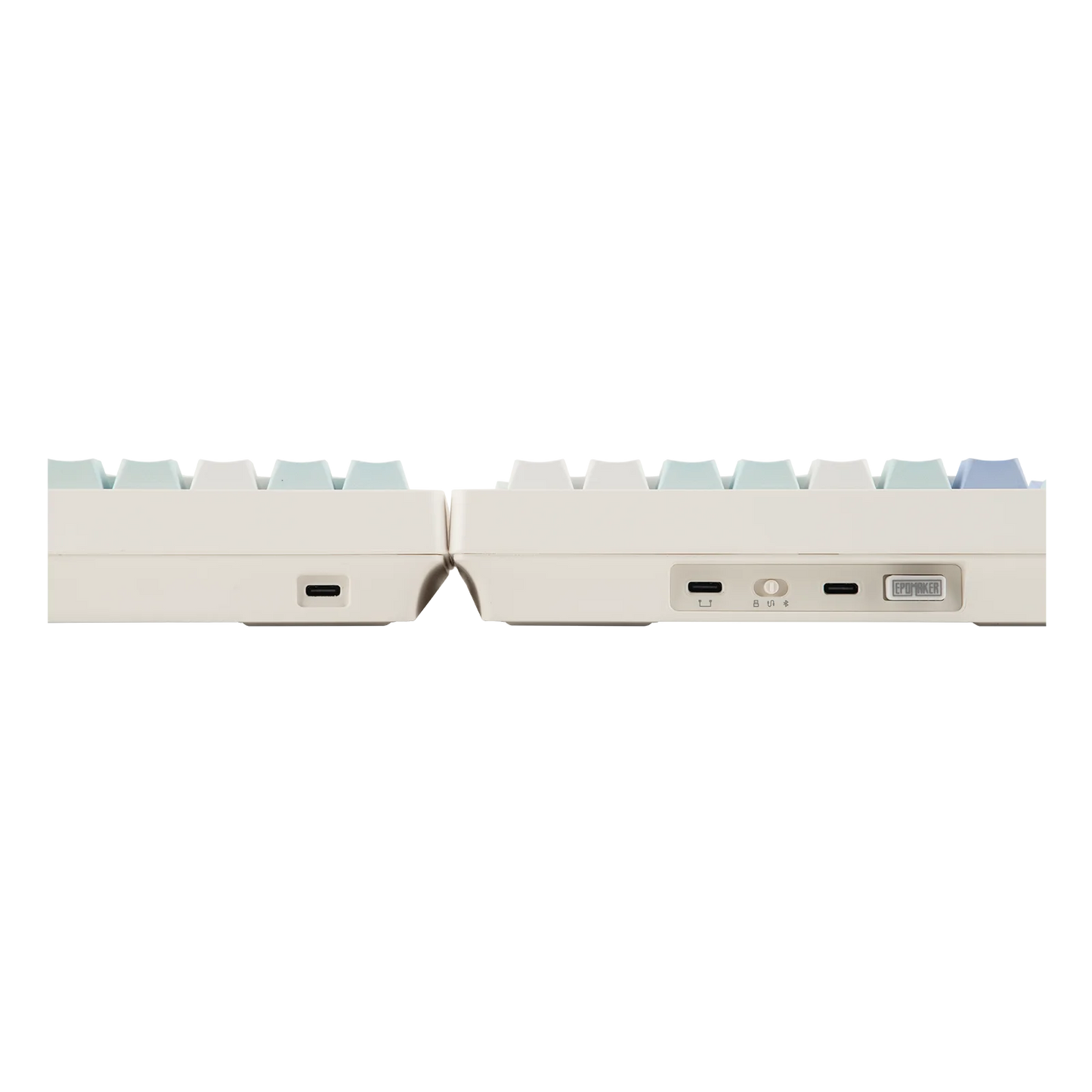 EPOMAKER Split70 QMK/VIA 70% Split Layout Hot-Swap Wired/BT/2.4Ghz Wireless Mechanical Gaming Keyboard with Programmable Knob