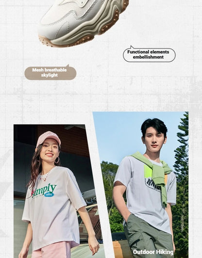 Xtep Casual Shoes 2025 Spring And Summer Lightweight Sports Shoes Thick Sole Fashionable Street Style Sneakers 875319320004