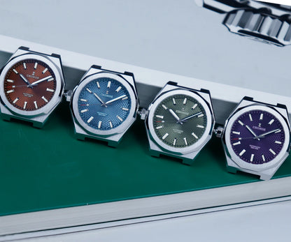 Cronos New Rhombus Perlage 39mm Dial PT5004 Miyota 90S5 See-through Caseback Men Automatic Wristwatches 10ATM Luminous