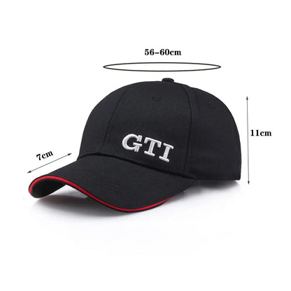 New Letter Men's And Women's Racing Hat Car Golf GTI Baseball Cap Sports And Leisure Hat Outdoor Camping Beach Sun Hat B185