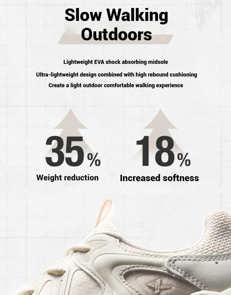 Xtep Casual Shoes 2025 Spring And Summer Lightweight Sports Shoes Thick Sole Fashionable Street Style Sneakers 875319320004