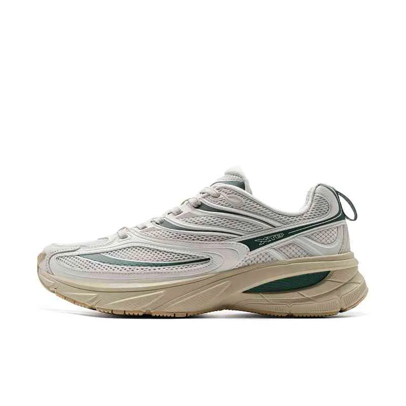 Xtep Little Basque 2 Casual Shoes for Men 2025 Summer Vintage Breathable Comfortable Non-Slip Durability Sneakers 875219320017