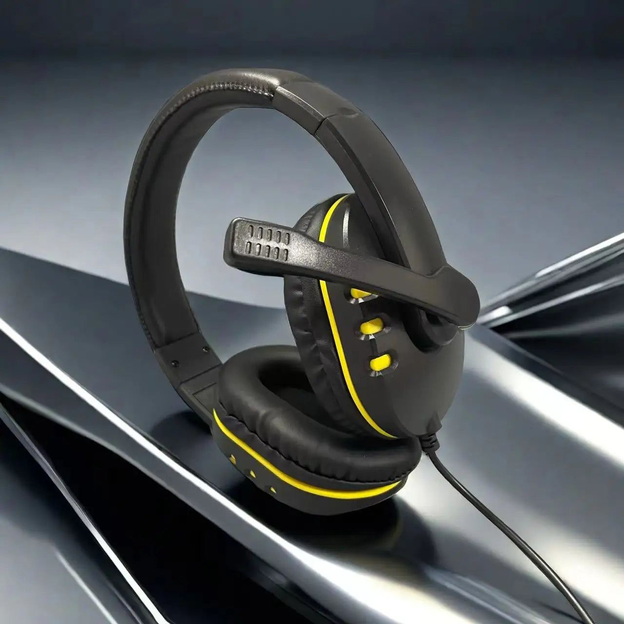 7260 kabelgebundene Kopfhörer mit Mikrofon – Gaming- & Arbeits-Headset für PS4 PS5 Xbox One, Lernen & Meetings, 3.5mm-Klinken-Ohrhörer