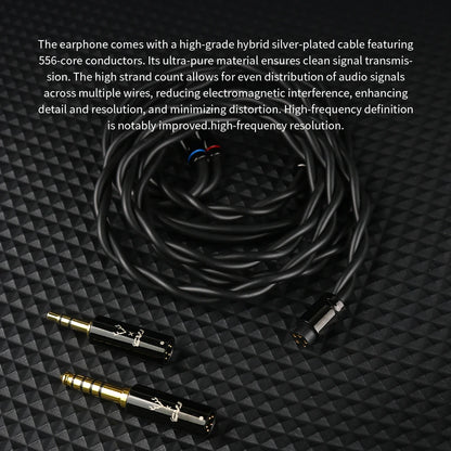 CVJ X R2E3 Medusa Dynamic Driver In-Ear Earphone Dual Layer Acoustic Design Venting System Perfect for Audiophiles Unleash