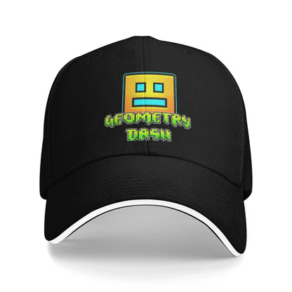 Geometry Cube Gaming Dash -baseball-lippalakki Hip Hop Sandwich -hatut Unisex-säädettävä Dad Hat -urheilulippalakki