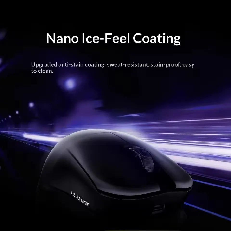 NEW ATK U2 V2 Mini Ultimate Wireless Gaming Mouse Tri-model Lightweight PAW3950 Ultra 8KHz 500mAh Custom Ergonomic E-sports Mouse