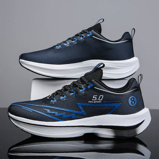 Brand Men Carbon Plate Running Shoes Soft Cushion Shock Absorbing Sports Shoes Unisex Sneakers Light Anti-Slip Training Shoes