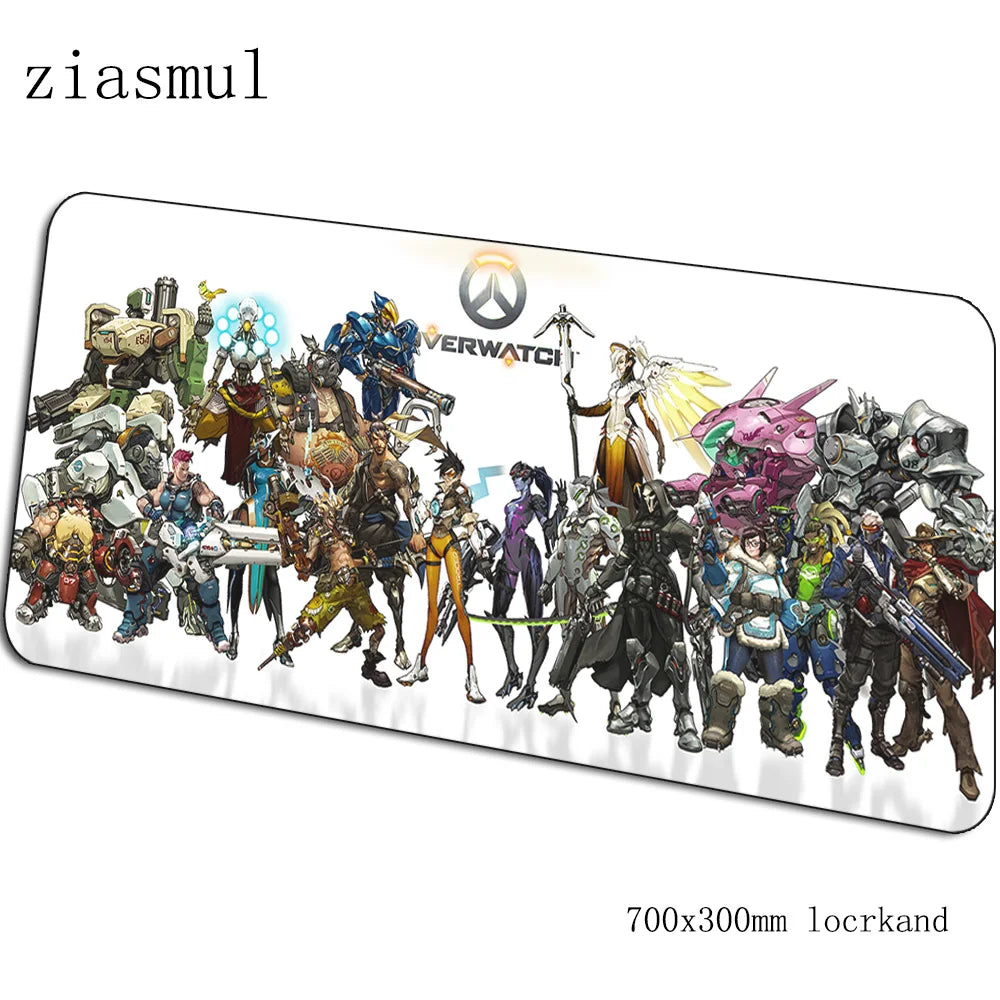 Overwatch mouse pad Cartoon Computer Mat 700x300x3mm gaming mousepad large Indie Pop mouse pad keyboard games PC gamer desk