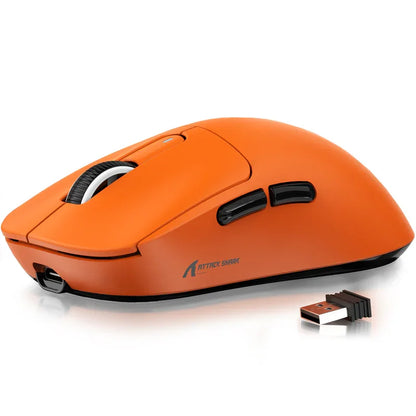 Mysz gamingowa bezprzewodowa ATTACK SHARK X3 PixArt PAW3395 49g SUPERLIGHT, BT/2.4G bezprzewodowa/przewodowa, 6 regulowanych poziomów DPI do 26000
