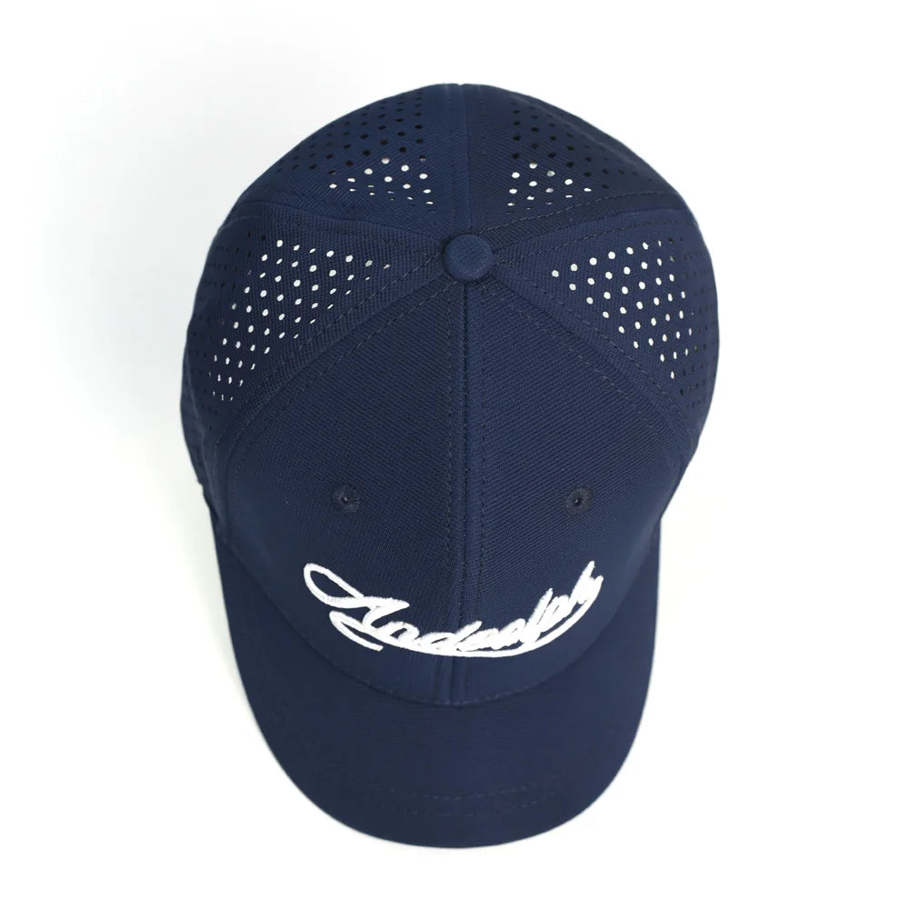Baseballkappe mit Netzstoff, kurzer Krempe, geschlossener Rückseite, atmungsaktiv, Snapback-Kappen, eng anliegend, Dad-Cap, verstellbar, einfarbig, Trucker-Stil