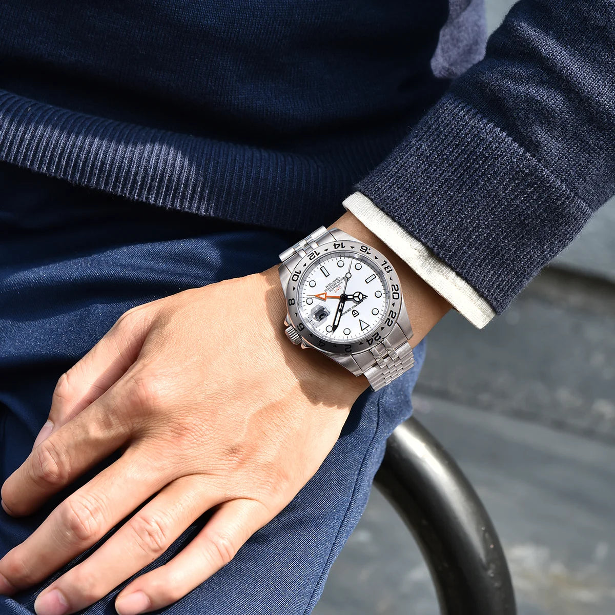 Relógio de mergulho masculino Pagani Design 2026 novo, 42mm, safira, mecânico automático GMT, impermeável 100m PD1682