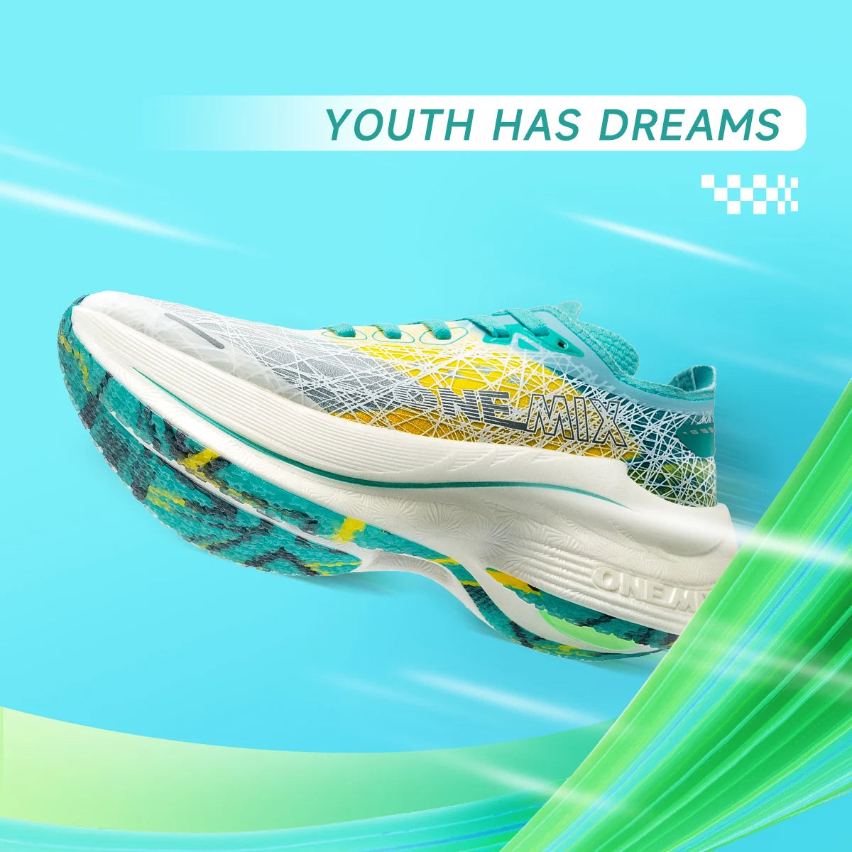 ONEMIX New Nylon Carbon Plate Marathon Running Shoe Pro Tests Stable Support For Shock-Absorbing Ultralight Bounce Sneakers