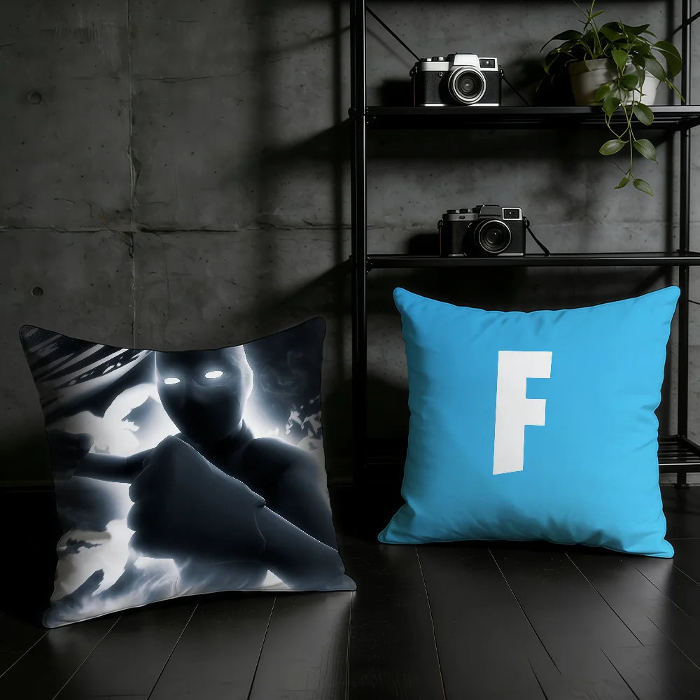 F-FORTNITE-ES Kissenbezug Gaming Home Office Geburtstags- und Jubiläumsgeschenke Weicher, hautfreundlicher Kissenbezug
