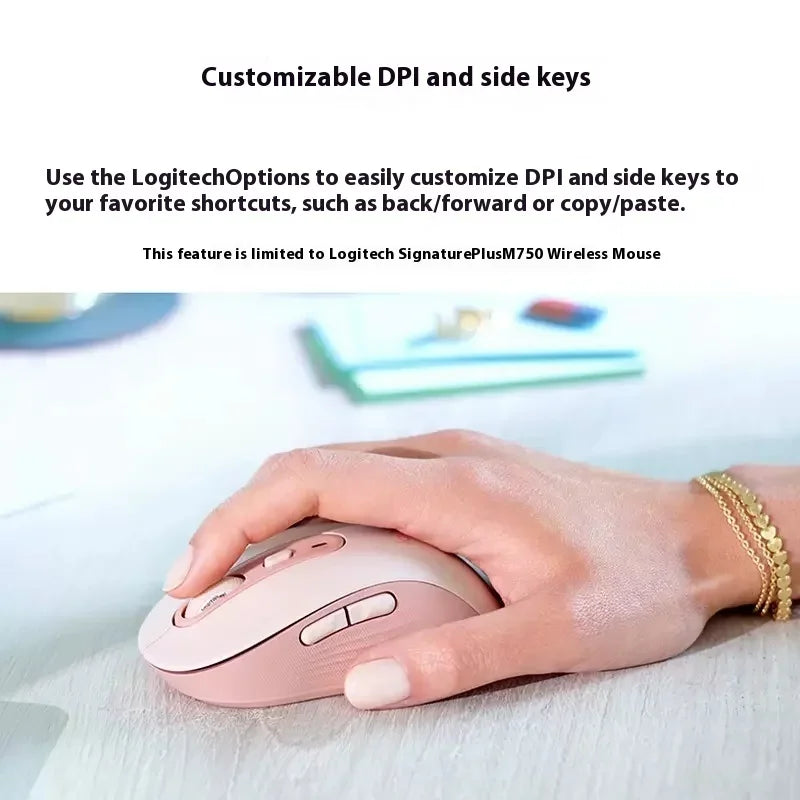 Logitech M750 Mouse 2.4Ghz USB Receiver Wireless Mice 2000DP Office Smart Mouse Portable Mouse For PC Laptop