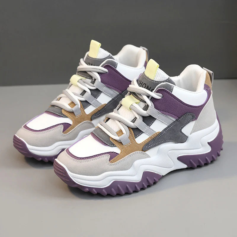 Sneakers for Women 2023 Autumn Slip-On Breathable Mesh Casual Shoes Women Heels Loafers