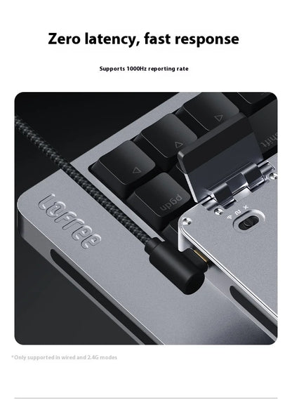 Lofree FLOW2 Mechanical Keyboard Business Office Wireless Bluetooth Wired Quiet & Gentle Sound Compatible Mute Aluminum Lump
