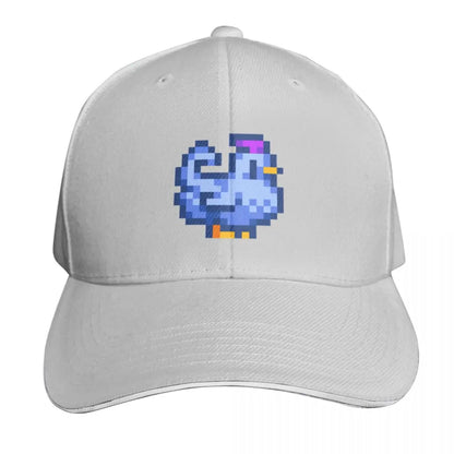 Stardew Valley Blue Chicken Baseball Cap Golf Hat derby hat Sun Hat For Children Military Tactical Cap Caps Male Women's