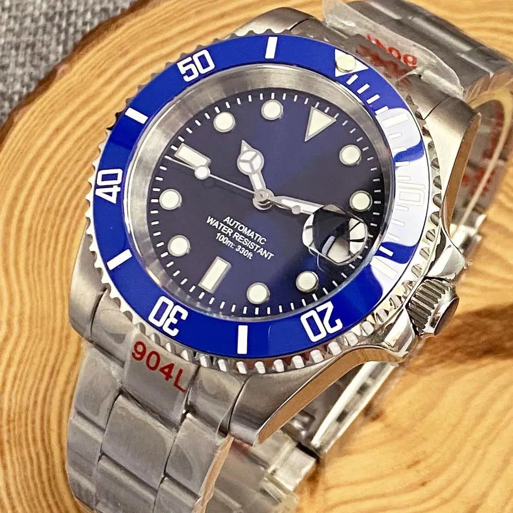 200m Waterproof Miyota8215 Automatic Men's Watch Diver Watches 40mm Mechanical Movement Luminous Jubilee Strap Glide Lock Buckle
