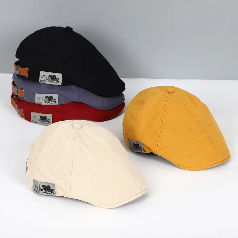 Cotton Peaky Blinders Caps For Men Hats Berets British Western Style Ivy Cap Classic Winter Woman Vintage Linen Beret