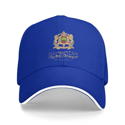 Gorra de béisbol con mapa y bandera de Marruecos, modelo Y2K, gorra tipo «trucker» veraniega para hombre y mujer, ideal para caza y acampada