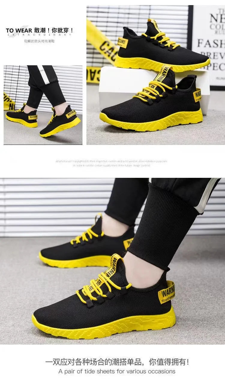 Pánské tenisky, ležérní, lehké, síťované, sportovní boty, letní, outdoorové, s měkkou podrážkou, prodyšné, pohodlné, módní, trendy běžecké boty