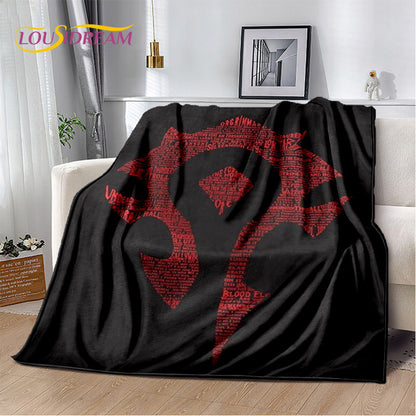 World of Warcraft,WOW ,Game Gamer Soft Plush Blanket,Flannel Blanket Throw Blanket for Living Room Bedroom Bed Sofa Picnic Cover