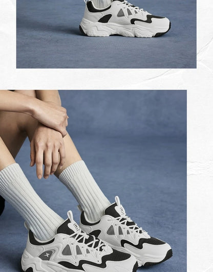 Xtep Casual Shoes 2025 Spring And Summer Lightweight Sports Shoes Thick Sole Fashionable Street Style Sneakers 875319320004