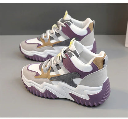 Sneakers for Women 2023 Autumn Slip-On Breathable Mesh Casual Shoes Women Heels Loafers