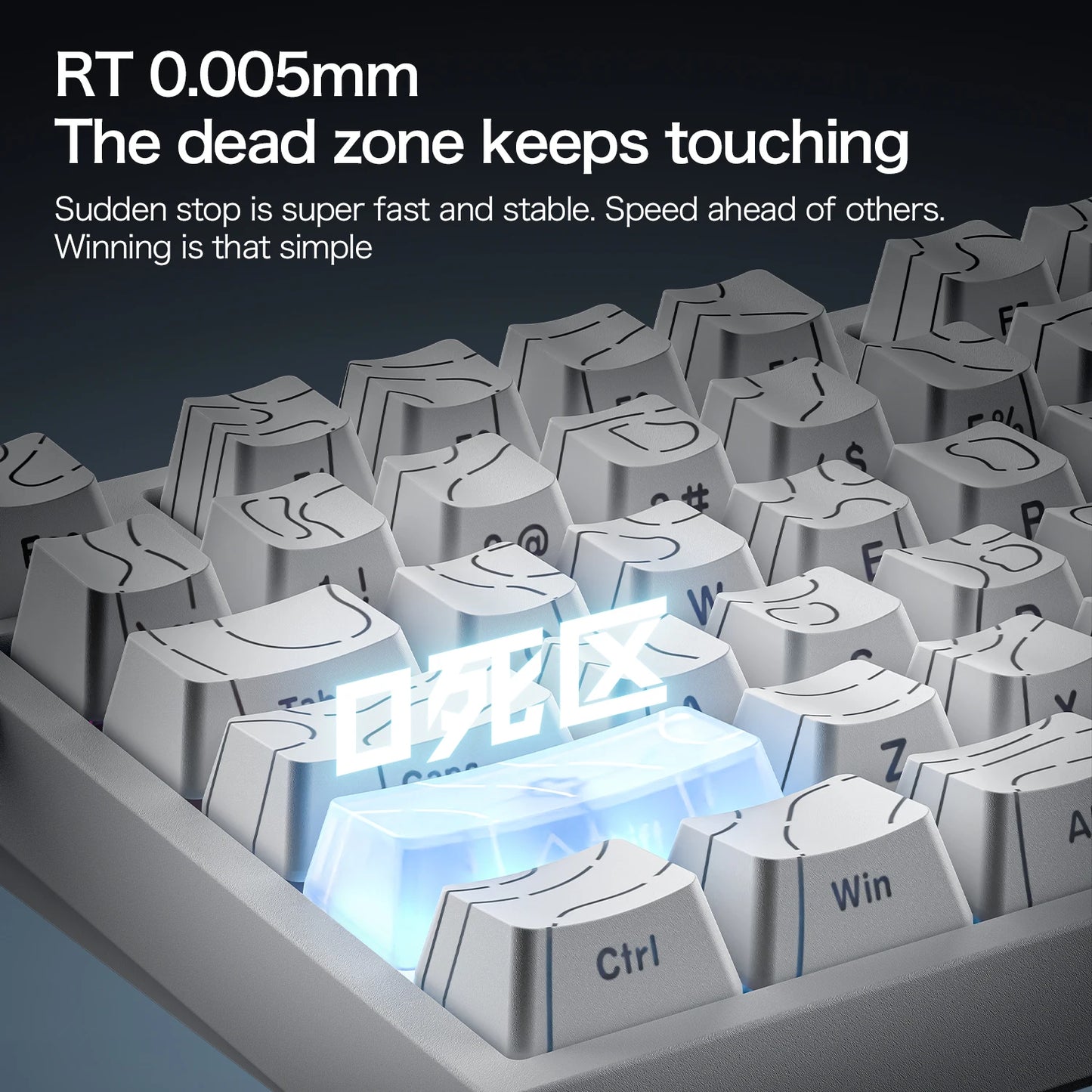 ATTACK SHARK R82 HE Teclado Magnético com Fio 75% RGB 8000Hz Rapid Trigger Atuação de 0.005mm Teclado Gaming