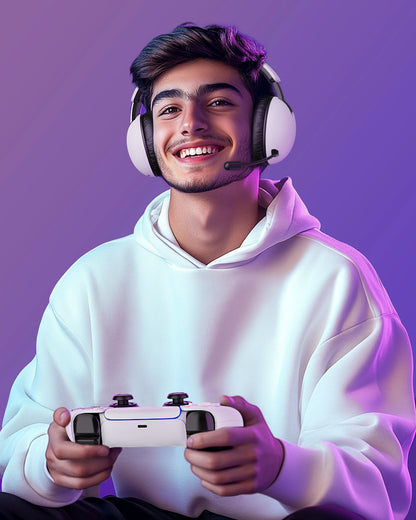 Acinaci BL500 kabelloses Gaming-Headset 2.4G Bluetooth 5.3 & kabelgebunden – Noise-Cancelling-Mikrofon, 30H Akku, 50mm-Treiber für PC, PS5, PS4
