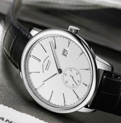 BORMAN BM3817 TOP Watch New 42 Luxury Men's Automatic Mechanical Watches Sapphire Ultra-thin 50M Waterproof Sub Dial Clocks
