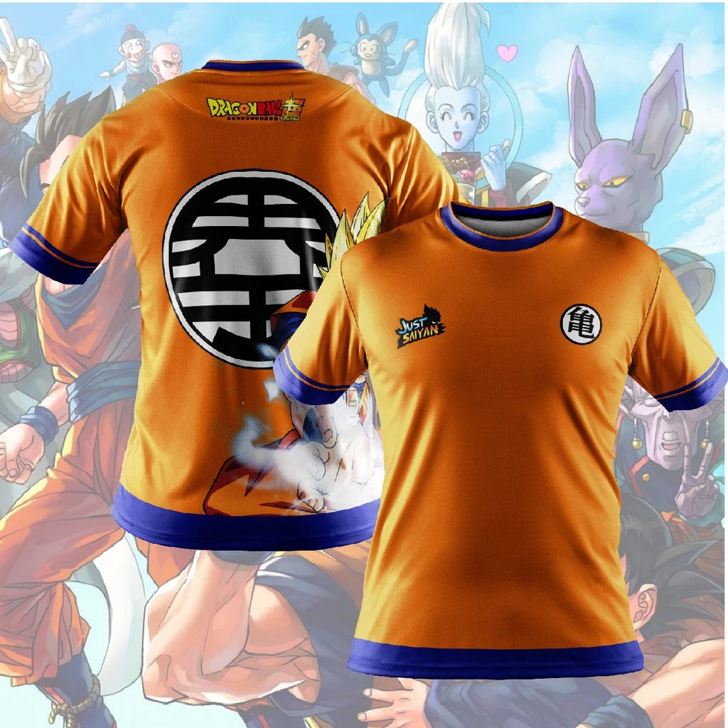 Cartoon Anime 7 Dragon Ball T-shirt for Children and Boys Cartoon T-shirt Short Sleeved Summer Men's Top Short Sleeved T-shirt