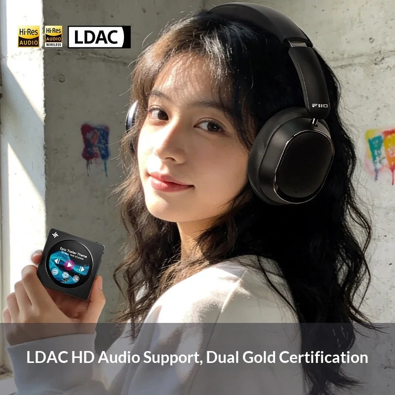 FiiO EH13 Kabellose Bluetooth-ANC-Over-Ear-Kopfhörer – HiFi-LDAC-Gaming-Headset mit Geräuschunterdrückung, tiefem Bass & langer Akkulaufzeit