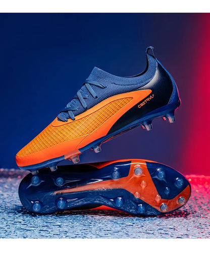 New Men's Football Boots Outdoor Cleats Breathable Adult Non-Slip Soccer Shoes Sport Long Spikes Training Boys Match Comfortable