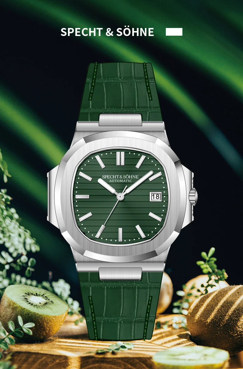 Specht&Sohne 2025 Nuovo Orologio Classico di Lusso da Uomo Automatico in Acciaio Inossidabile con Zaffiro 8215, Orologio da Polso Meccanico