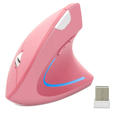NEW Wireless Vertical Mouse 2.4GHz DPI Adjustable Optical Wrist-care Mice Backlight Gaming Mice For Laptop Tablet Mac iPad