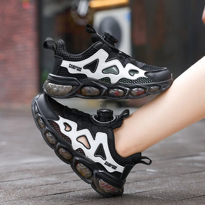 Children's Sports Shoes Ultra-Light Mesh Breathable School Training Running Shoes Soft Sole Anti-Slip Casual Walking Shoes for Kids