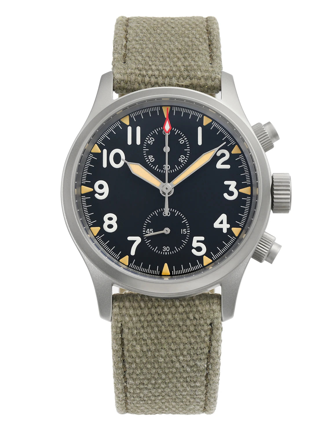Militado ML1868 Watch VK61 Quartz Movement 100m Waterproof Watches Men Stainless Steel Chronograph Sapphire Crystal Wristwatch